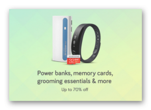 Power Banks,Memory Cards, Grooming Essentials & More Up to 70% Off