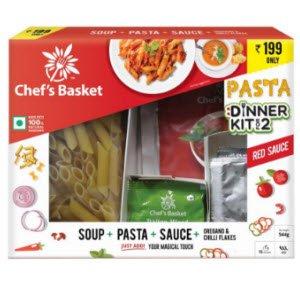 Chef’s Basket Red Or White Sauce Pasta Kit for 2 At Rs. 100