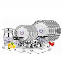 Airan Stainless Steel Dinner Set - 37 Pieces at 55% Off