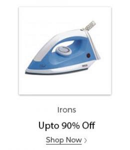Shopclues Irons Sale - Upto 90% off on Irons Starting Rs. 229/-