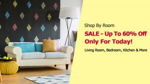 Shop By Room Sale - Get upto 60% off on Home and Kitchen, Luggage