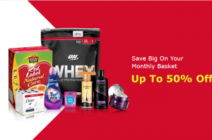 Save Big On Your Monthly Basket - Get up to 50% Off