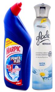 Wash Room Combo Pack (Harpic & Glade) at Rs.179