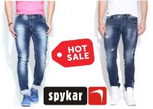 Spykar Men's Denim Jeans at Minimum 60% off