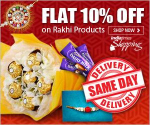 Upto 40% + 10% OFF On Rakhi Products +Same Day Delivery