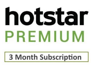 Flat 76% Off : Hotstar Premium (3 Month Subscription) + FREE Shipping