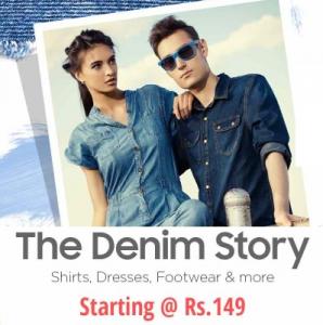 Love For Denim Sale : {Jeans, Shoes, Belts & More} Starts at Just Rs. 149