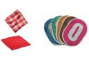 Pack of 1 Mat + 1 Kitchen Napkin + 1 Face Towel Combo at Just Rs. 89 + Free Shipping