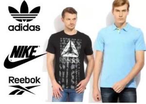 Upto 80% Off On Men's Sports T-Shirts (Adidas, Puma, Nike, HRX, Reebok, Campus)