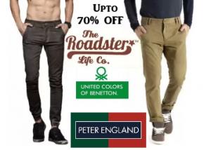 Get Flat 60-70% OFF On Branded Trousers From just Rs.479