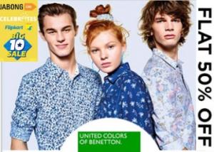 {Jabong Sale} Get Flat 50% OFF on United Colors of Benetton Men's + Extra 10% OFF