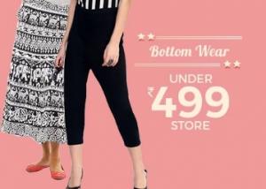 Bottom Wear Sale:- Leggings, JEANS, Skirts, and more all Under Rs. 499 + Free Shipping