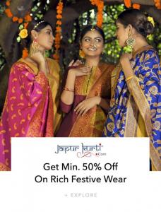 Myntra 50% and above Off on Rich Festive Wear