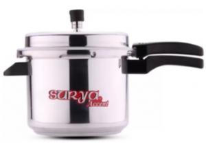 Lowest Online : Surya Accent Popular 5 L Pressure Cooker at Flat 59% Off
