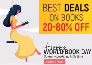 World Book Day - Up to 80% off on Books + Flat 8% dealCorner Cashback