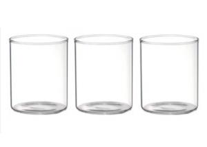 Treo Borosilicate Glass 210ml set of 3 at Rs. 99 + 6% dealCorner Cashback