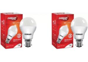 Eveready 7 W LED Bulb (Pack of 2) @ Rs.159 +6% dealCorner Cashback