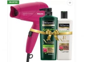 Philips Dryer + Tresemme Shampoo Combo at 50% Off + 8% dealCorner Cashback