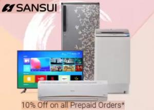 Sansui Home Appliances & Electronics Extra 10% Off + 2% dealCorner Cashback