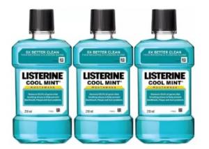 Listerine Mouthwash (750 ml) @ Rs.187 + 8% dealCorner Cashback