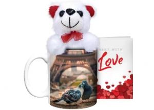 Hot Muggs with Teddy & Card starts at Rs. 199 + 8.4% Cashback