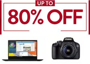 Mega Saving On Electronics Up To 80% Off + 10% Via HDFC Cards !!