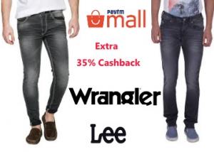 Bumper discount : Get Flat 50% OFF + Extra 35% Cashback on all branded Jeans