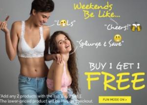 Zivame Weekend Sale : Buy 1Get 1 FREE On Comfortable Lingiries