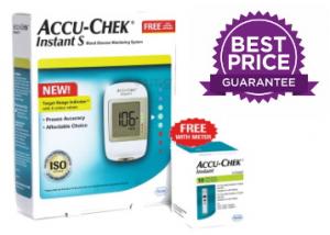 Lowest : Accu Check Glucometer + FREE 10 Test Strip at Rs. 803 !!