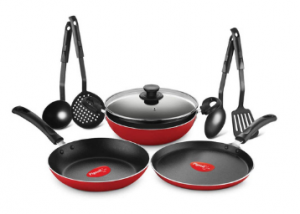 Pigeon By Stovekraft Aluminium Gift Set (8 Pieces) Combo @ Just u20b91099