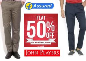 Steal DOD:- JOHN Players Trousers at FLAT 50% OFF, starts at Rs. 648 + Free Shipping