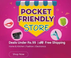 Pocket Friendly Store - Buy Deals Under Rs. 99 + Free Shipping