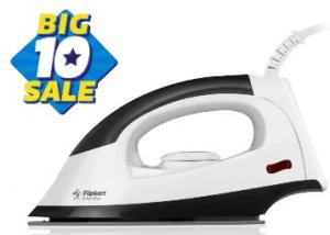 Now Or Never Offer : Flipkart SmartBuy 1000 W Dry Iron at Just Rs. 375 + 30% Cashback