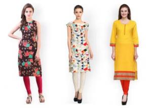 Kurtis, Kurtas & Kurti Sets Flat 60% Off From Rs. 299 + 15% Cashback + FREE Shipping