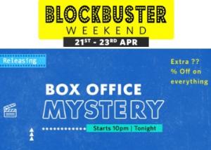 Live : Myntra Blockbuster Weekend Flat 70% Off + 15% Cashback + More Offers