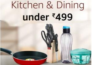 Flipkart DOD : Best Selling Kitchen & Dining - Under Rs.499 Starting at Rs. 89 + FREE Shipping