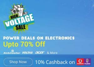 High Voltage Sale: Get Upto 70% off on Electronics + More Offers Inside