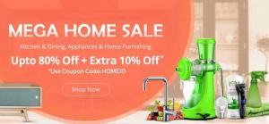 Last Day : Shopclues Mega Home Sale - Up to 80% off + Extra 10% off