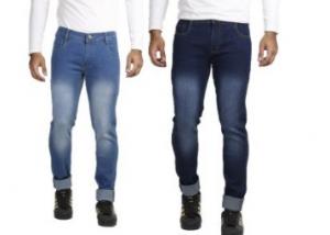 Combo of 2 Virgin Slim Fit Streachable Jeans at Just Rs. 599