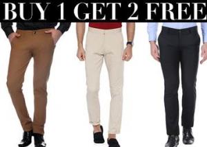 Best Offer : Get Buy 1 Get 2 Free On Formal Trousers + FREE Shipping