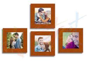 Art Street Wall Collage Brown Fibre Wood Photo Frame at FLAT 53% OFF
