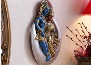 Navratri Special :- Handecor Shiv Parvati on Moon Wall Hanging at Flat 55% OFF
