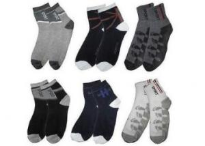Multicolor Cotton Ankle Socks (Set Of 6) at Just Rs. 119