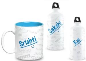 FLIPKART DOD :- Hot Mugs Me Graffiti Naming Bottle & Mugs At FLAT 42% OFF