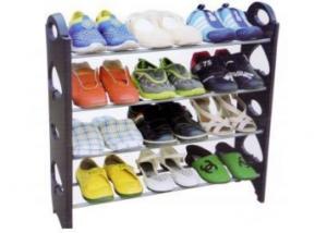 Buy 12 Pair Stackable Shoe Rack- 4 Tier at Just Rs. 229 + Free Shipping