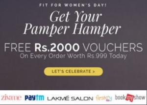 Few Hours Left - Free Rs. 2000 Vouchers On Orders Of Rs. 999 & More