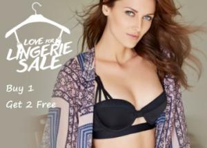 Love For Lingerie Sale : Buy 1 & Get 2 FREE On Bras , Panties & Apparel + MORE