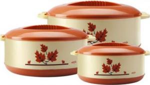 Lowest Online : Milton Orchid Jr. 3 Pcs Casserole set at Just Rs. 399