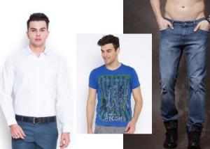 Get Men's T-Shirt , Shirt , Jeans at Just Rs. 1192 + Free Shipping