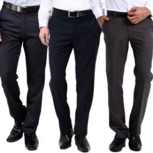 Grab Gwalior Slim Fit Formal Trousers For Men (Pack of 3) at Just Rs. 699